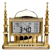 Quemex azan clock 850 full automatic every single minute change ساعة الاذان الاوتوماتيكية - خمسة اصوات للاذان - الف مدينة